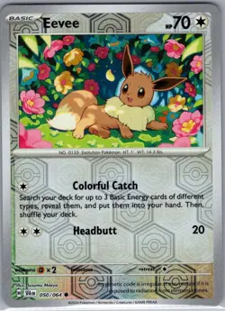 Eevee 050/064 Reverse Holo SV: Shrouded Fable - Pokemon Card - NM - Image 1