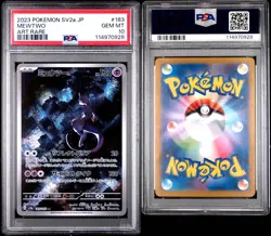 PSA 10 Pokemon Japanese Mewtwo 183/165 Pokemon 151 sv2a - Image 3