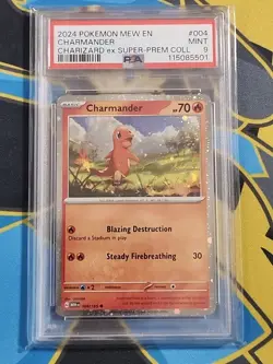 Chamander #004 PSA9 2024 Pokemon Super Premium Collection Charizard - Image 1
