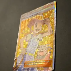 Pokemon Breeder 73/73 Shining Legends Ultra Rare Full Art Holo Trainer Supporter - Image 5