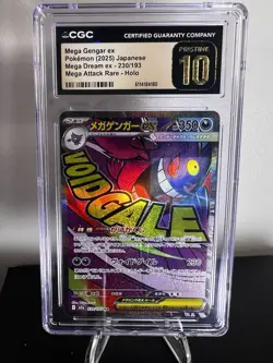 2025 POKEMON JPN MEGA DREAM EX MEGA ATTACK RARE MEGA GENGAR EX CGC 10 PRISTINE - Image 1