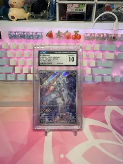 N's Reshiram CGC Gem Mint 10 📈 Pokemon SV9a Battle Partners Japanese 109/100 AR - Image 1