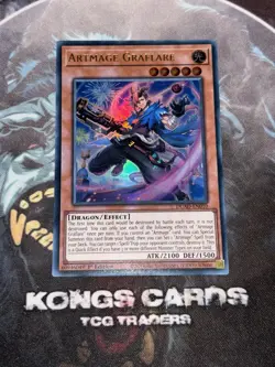 DUAD-EN010 Artmage Graflare Ultra Rare 1st Ed YuGiOh! NEW - Image 1