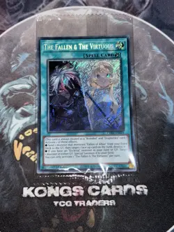 CH01-EN019 "The Fallen & The Virtuous" Secret Rare Yu-Gi-Oh! NEW - Image 1