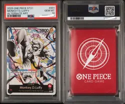 OnePiece PSA 10 Monkey D. Luffy ST21-001 English Ver Starter Deck Set Promo Card - Image 3