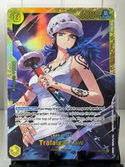 UNRELEASED One Piece English EB03-062 Trafalgar Law (SEC) Heroines Edition - Image 1