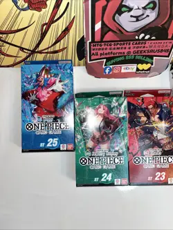One Piece Starter Deck Bundle ST23 ST24 ST25 ST27 Lot Of 4 - Image 2