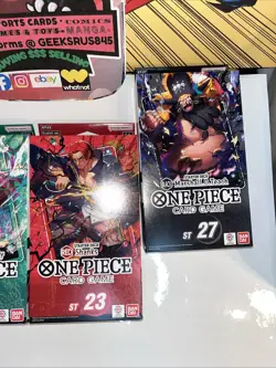 One Piece Starter Deck Bundle ST23 ST24 ST25 ST27 Lot Of 4 - Image 3