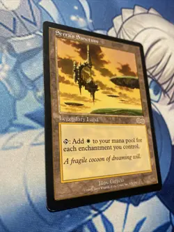 Magic The Gathering Urza’s Saga Serra’s Sanctum Rare Card - Image 1