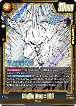 Majin Buu : Kid SB01-039 DBS Fusion World Dragon Ball Card NM - Image 1