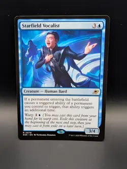 MTG - Starfield Vocalist - Creature Human Bard - EOE #78 - Rare - Image 1