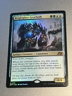MTG: Magic the Gathering - Brightglass Gearhulk FOIL 191 - Aetherdrift (DFT) NM - Image 1