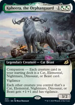 x1 Kaheera, the Orphanguard - Extended Art R MTG Ikoria: Lair of Behemoths M/NM, - Image 1