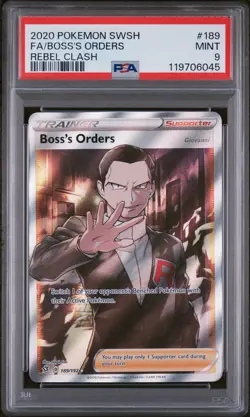 Boss’s Orders 189/192 (PSA 9) - Rebel Clash - Sword & Shield - Pokemon - MINT - Image 3