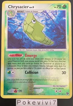 Carte Pokemon CHRYSACIER 47/106 REVERSE Diamant et Perle D&P FR OCCASION - Image 1