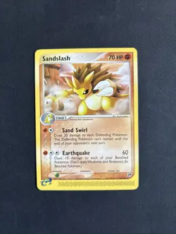 Pokemon TCG Sandslash EX Sandstorm 21/100 Regular Rare Non Holo 2003 Nintendo - Image 1