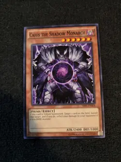 1x Yu-Gi-Oh! Caius The Shadow Monarch - SR01-EN004 - Common - Unlimited Ed - NM - Image 1