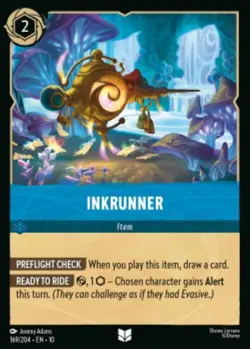 1x Inkrunner 169/204 Whispers in the Well COLD FOIL Disney Lorcana - Image 1