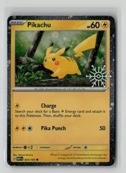Pikachu - (Holiday Calendar) Common Miscellaneous Cards & Products 025/165 NM - Image 1