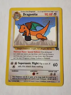 Dragonite #5 Black Star Promo WB the First Movie Stamped Card LP Pokemon TCG - Image 1