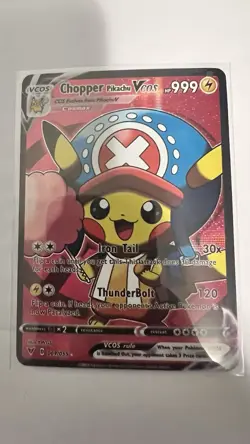 One Piece Chopper Pikachu Fan Made Pokemon Card - Image 1