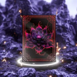 MTG Card Sleeves 100CT (Blood Black Lotus), Matte Art Card Sleeves, Matte Back & - Image 4