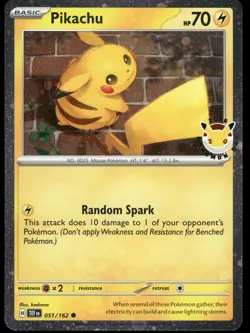 Pikachu (Pokemon Day 2026) Common Miscellaneous Cards & Products 051/162 NM - Image 1