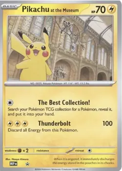 Pokemon x Natural History Museum Pikachu at the Museum Card | Rare TCG *In Hand - Image 1