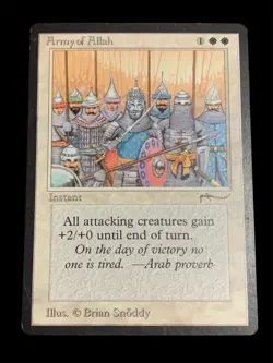 1993 Magic: The Gathering - Arabian Nights - ARMY OF ALLAH - Vintage - LP - Image 1