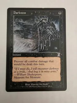 MTG Magic The Gathering Darkness Time Spiral Timeshifted Regular - Image 1