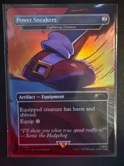 Power Sneakers - Lightning Greaves (Rainbow Foil) Secret Lair Drop Foil - Image 1