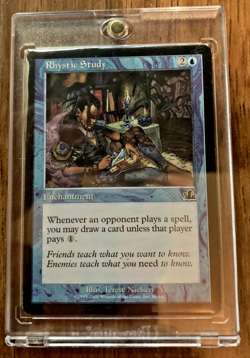 MTG Rhystic Study Prophecy (PCY) Regular Near Mint NM near mint Magic Gathering - Image 1
