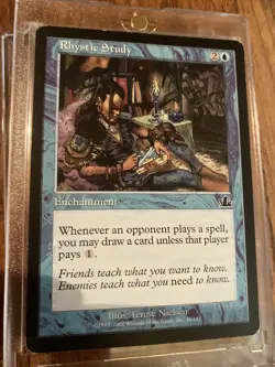 MTG Rhystic Study Prophecy (PCY) Regular Near Mint NM near mint Magic Gathering - Image 2