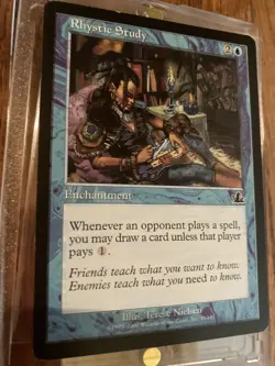 MTG Rhystic Study Prophecy (PCY) Regular Near Mint NM near mint Magic Gathering - Image 4