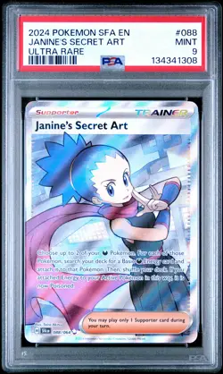 2024 POKEMON SFA EN-SHROUDED FABLE ULTRA RARE #088 JANINE'S SECRET ART PSA 9 - Image 1