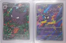 Pokemon TCG SV-Temporal Forces Gastly 177 & Haunter 027 (MEP Black Star Promo)Nm - Image 1