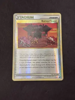 Pokemon TCG Burned Tower 71/90 Undaunted Reverse Holo - Image 1