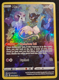 Mew GG10/GG70 Crown Zenith: Galarian Gallery Holo LP Pokemon - Image 1
