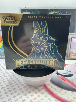 Pokemon TCG Mega Evolution Elite Trainer Box ETB Lucario Brand New Sealed - Image 1