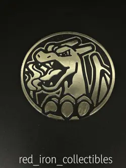 Charizard Jumbo Coin Sword & Shield Official Pokemon Mirror Holo - Image 1