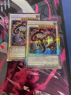 YUGIOH - BEELZE OF THE DIABOLIC DRAGONS X2 - MP25 - STARLIGHT RARE - NM - 1ST - Image 1