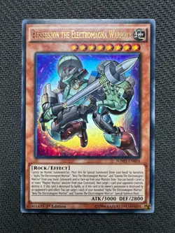 Yugioh Berserkion the Electromagna Warrior 1st Edition Ultra Rare SDMY-EN004 NM - Image 1