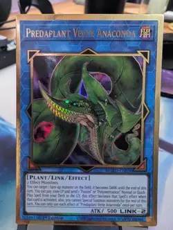 YuGiOh! Predaplant Verte Anaconda MGED-EN036 Gold Rare 1st Ed - Image 1