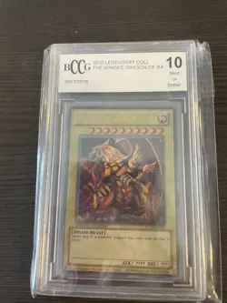 The Winged Dragon Of Ra 2010 YUGIOH BCCG Graded MT 10 #LC01-EN003 - Image 1
