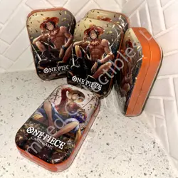 One Piece Card Game Tin Pack Set Vol 2 Featuring Portgas D. Ace Art (Lot of 2) - Image 1
