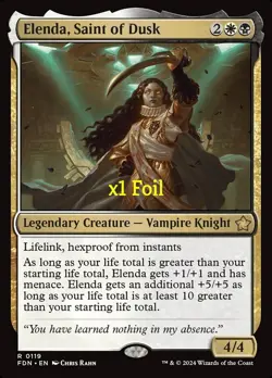 MTG Foil Foundations FDN Elenda, Saint of Dusk MINT - Image 1
