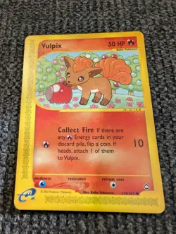 Vulpix 116/147 Aquapolis Pokemon TCG - Image 1