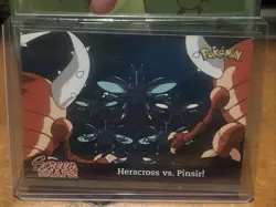 Pokemon Screen Snaps Heracross Vs Pinsir Holo TV Animation Edition - Image 1