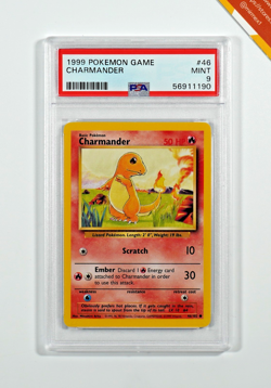 Pokemon PSA 9 Charmander #46 Base Set 1999 English - Image 1