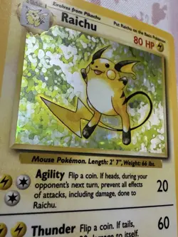 Pokemon TCG Base Set #14/102 Raichu Holo RARE NM *1 Owner* Fastship!! - Image 4